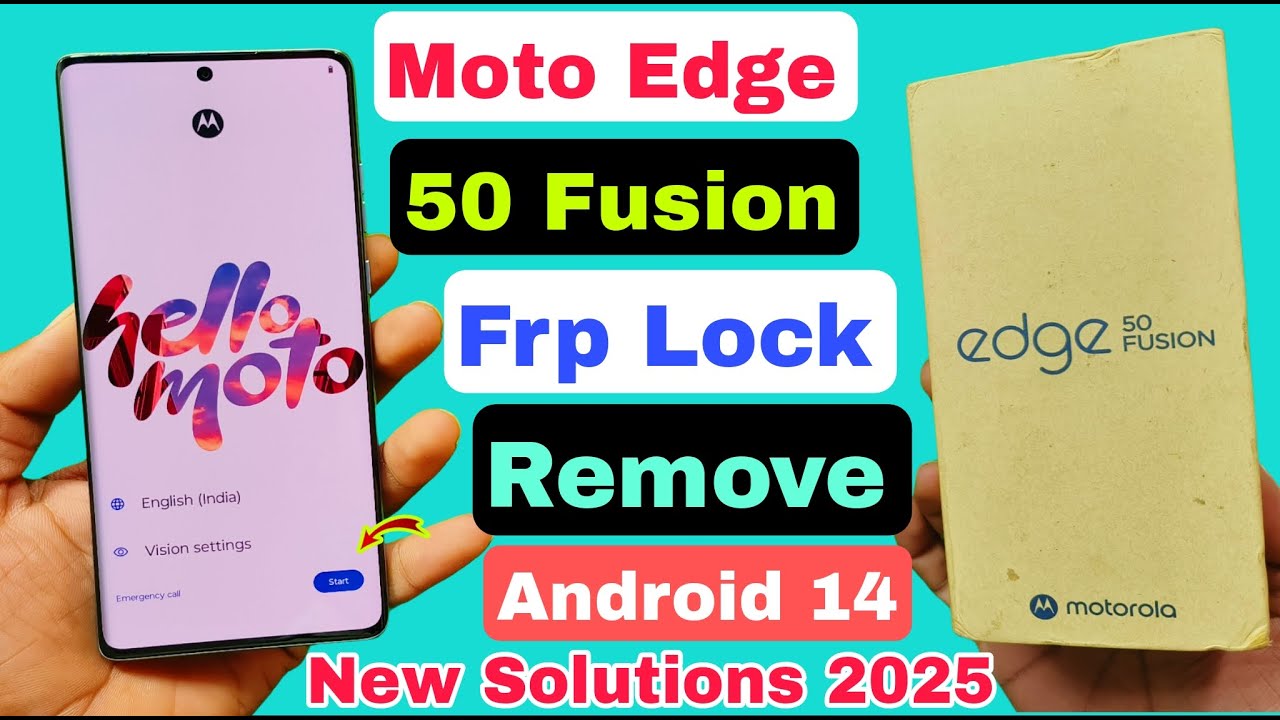 New Method 👍 Moto Edge 50 Fusion Frp Bypass Android 14 ? Moto Edge 50 Fusion Frp Lock Kaise Tode |
