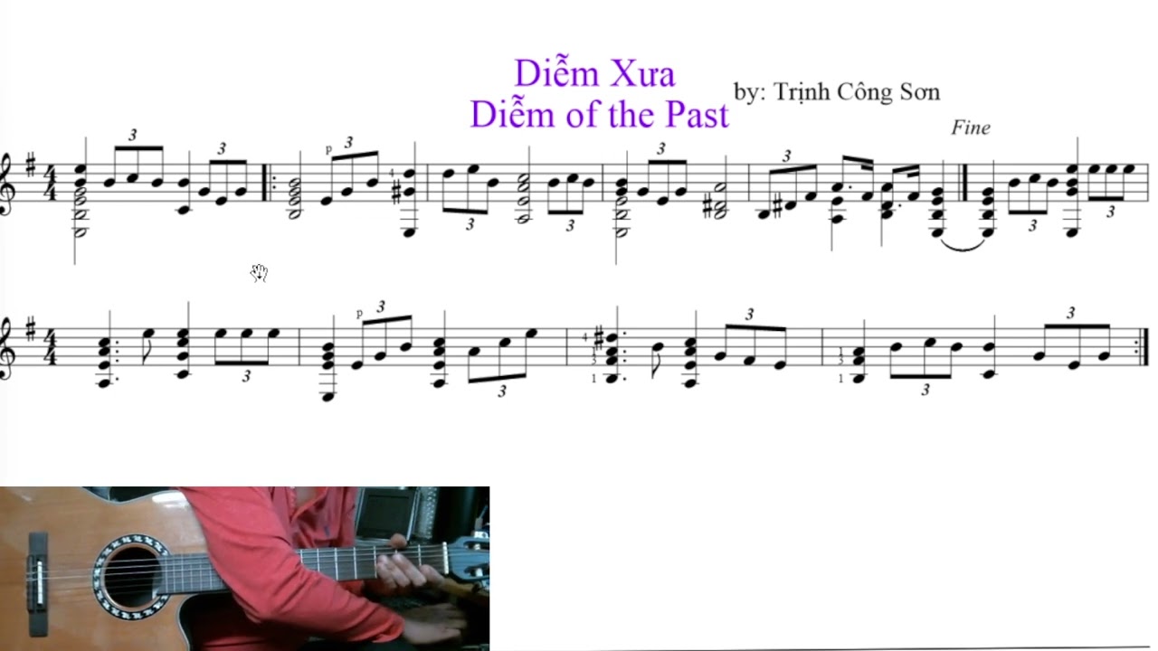 Học Đàn Guitar Bài Số 7 với Diễm Xưa