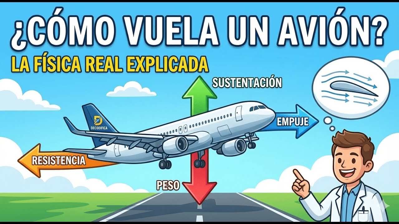 Cómo vuela un avión (en 5 minutos)