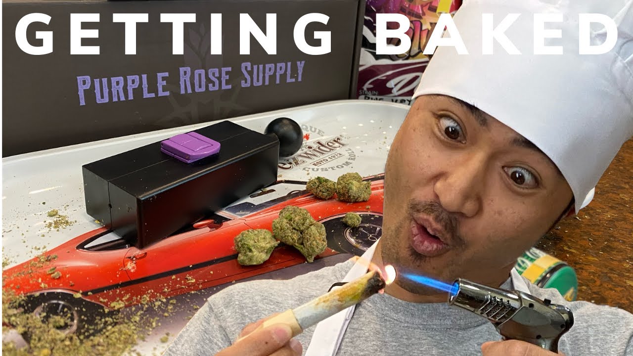Stoner rolls thai stick w/ hash + flower + diamonds  | Getting Baked w/ Purple Rose Supply EP 1