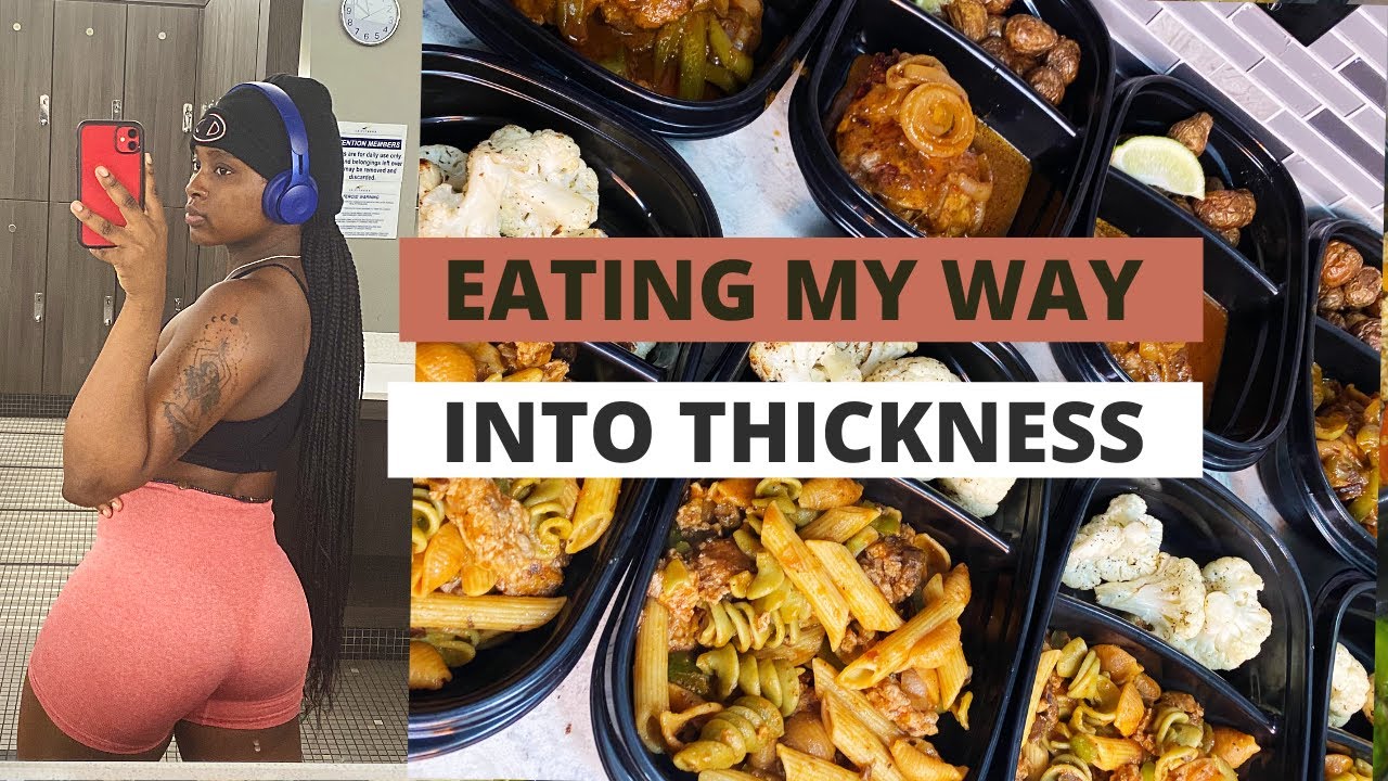 FAST AND EASY WEIGHT GAIN MEAL PREP/EATING MY WAY INTO THICKNESS