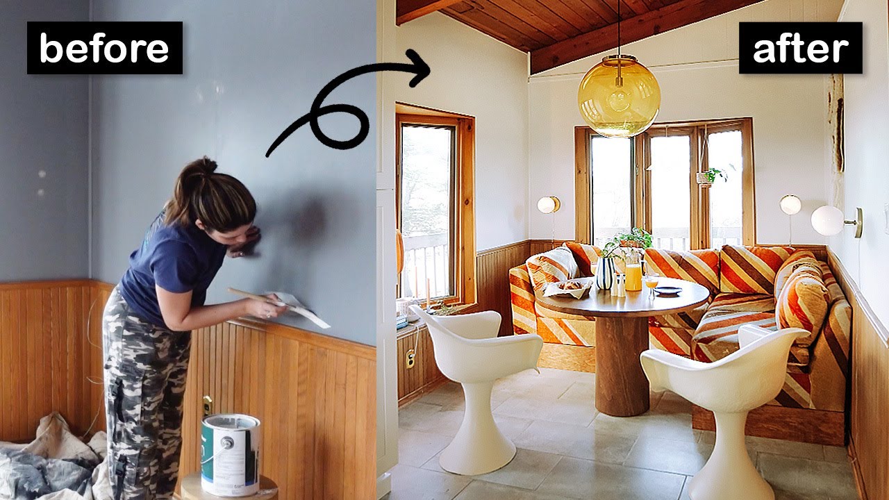 COMPLETE dining nook makeover *on a budget*