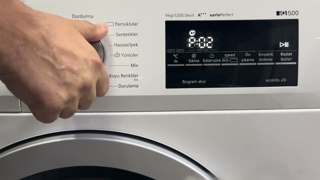 Siemens Çamaşır Makinesi Resetleme Nasıl Yapılır? 
