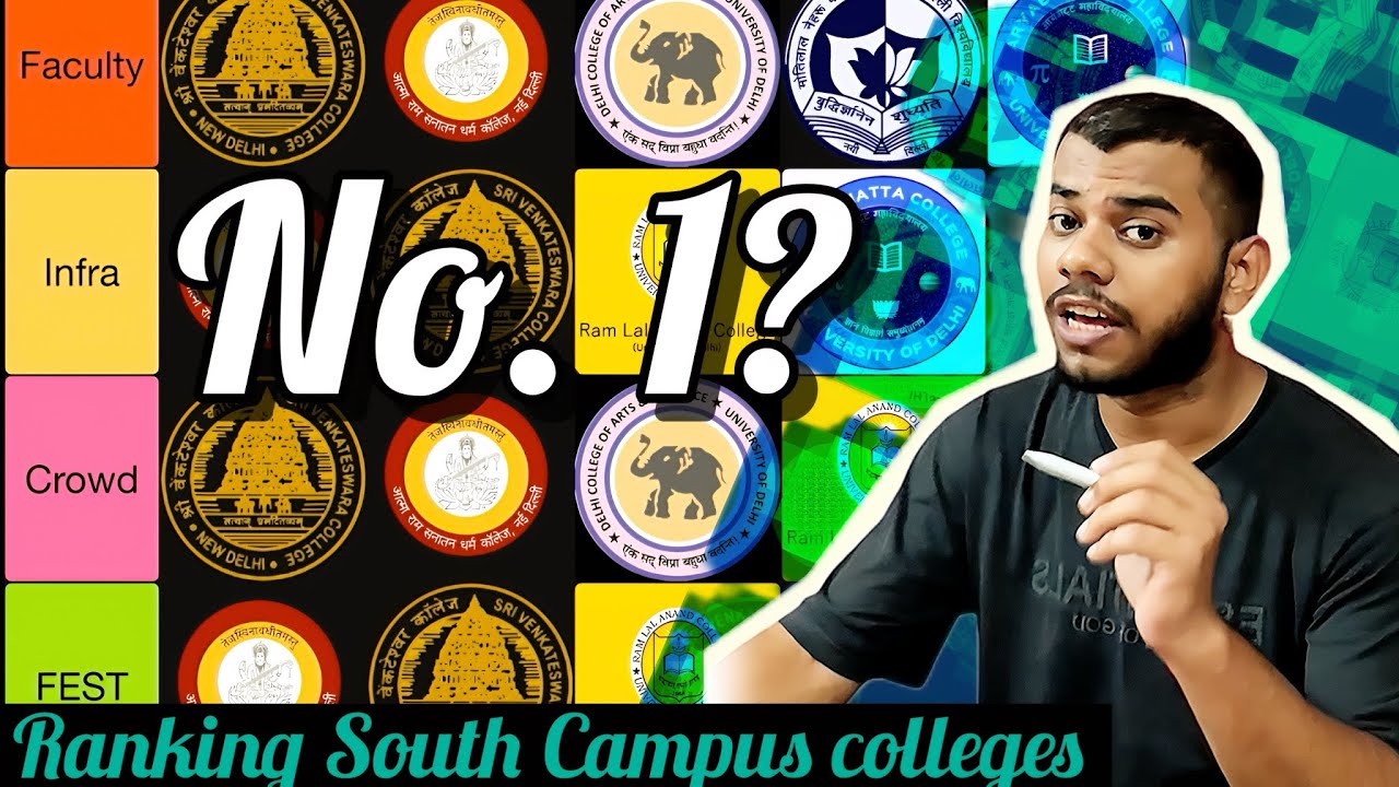 Top Colleges of South Campus in DU🔥 Real Ranking Based on Crowd, Faculty, Infra & Fests #southcampus