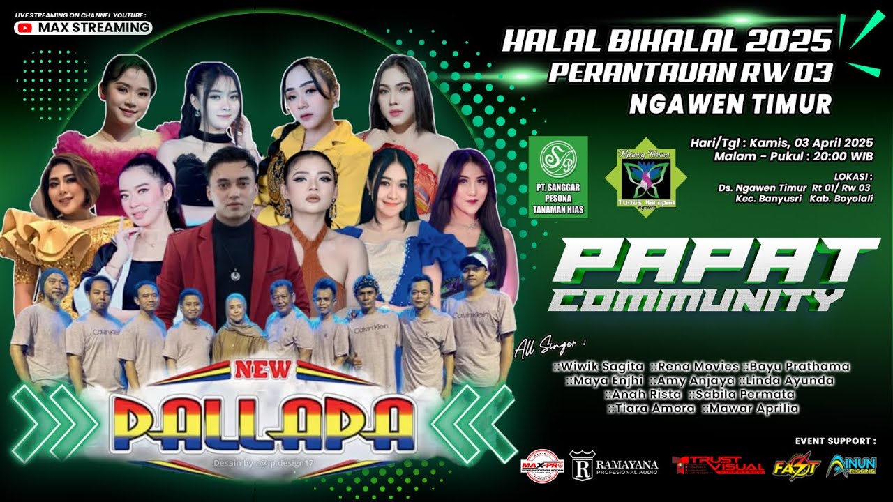 LIVE STREAMING NEW PALLAPA  ||  PAPAT COMMUNITY NGAWEN TIMUR