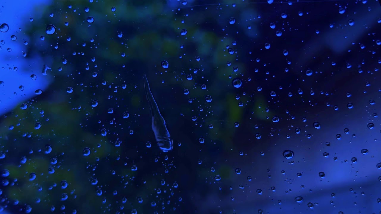 Live 24/7 - Rain Sounds & Rain On Window with for Deep Sleep 🌩️ Dark Screen Rain for Sleep, Study