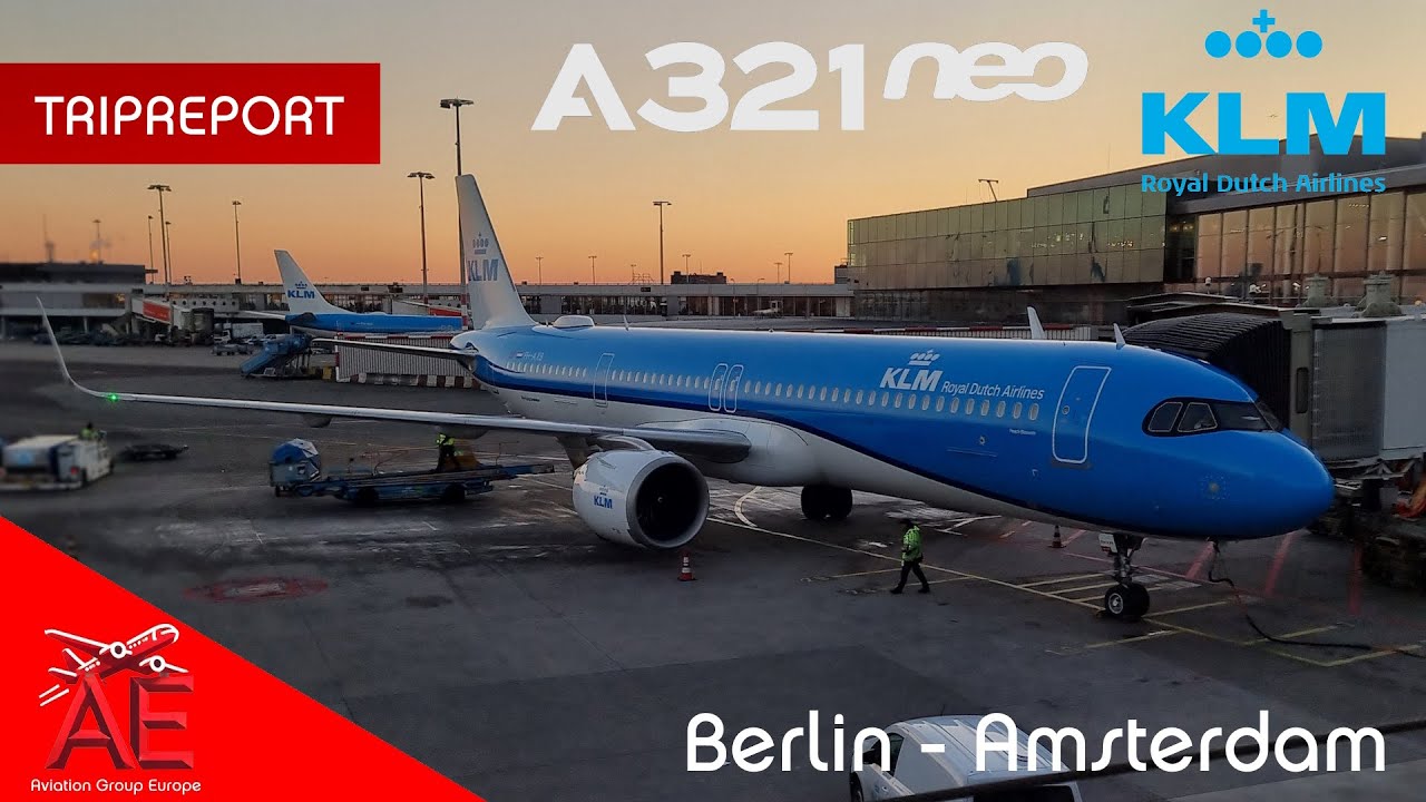 TRIPREPORT 4K | KLM Airbus A321neo PH-AXB | Berlin - Amsterdam | 01.02.2025