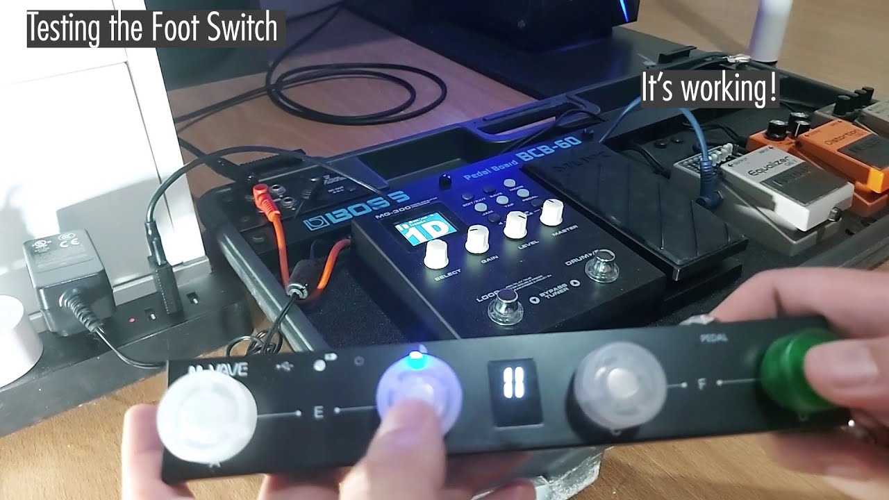 Connect the M-VAVE Chocolate Wireless MIDI Foot Controller to the Nux MG300 (Advanced Custom Mode)