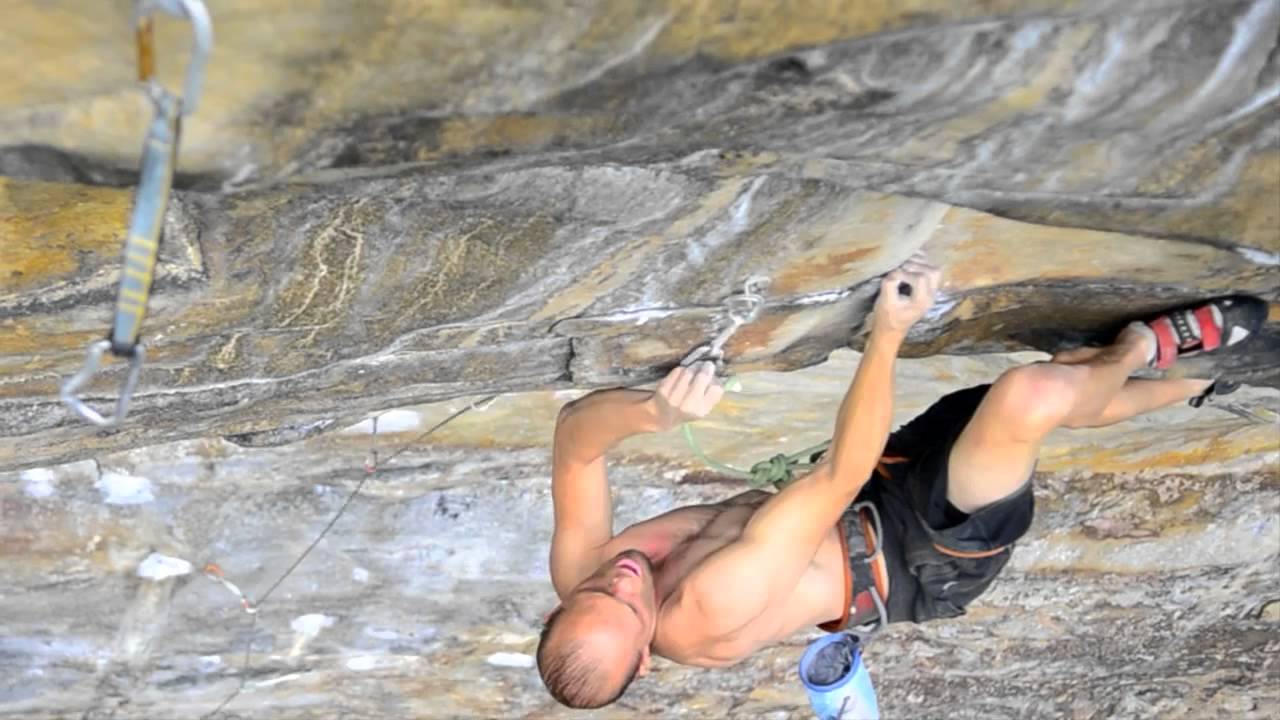 Nick Duttle on Trebuchet 14b at the New River Gorge, WV
