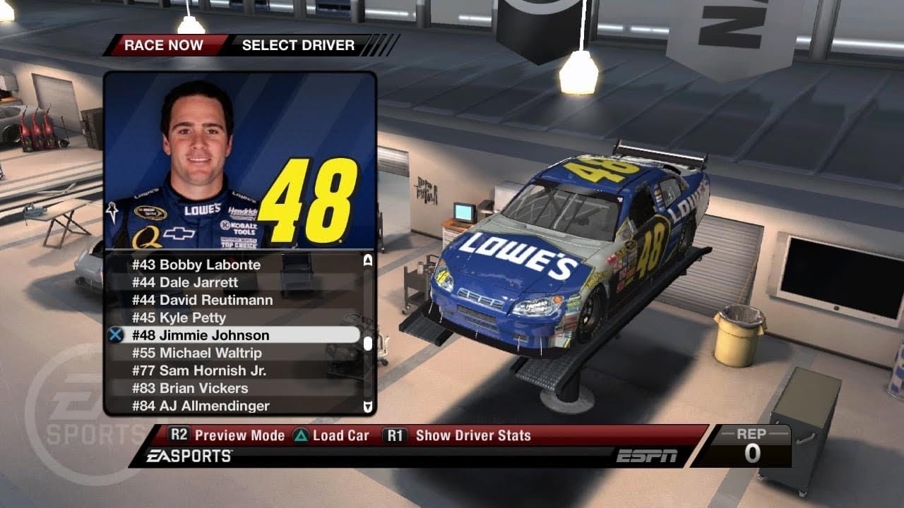 NASCAR 09 - Jimmie Johnson at Atlanta (Lowe’s)