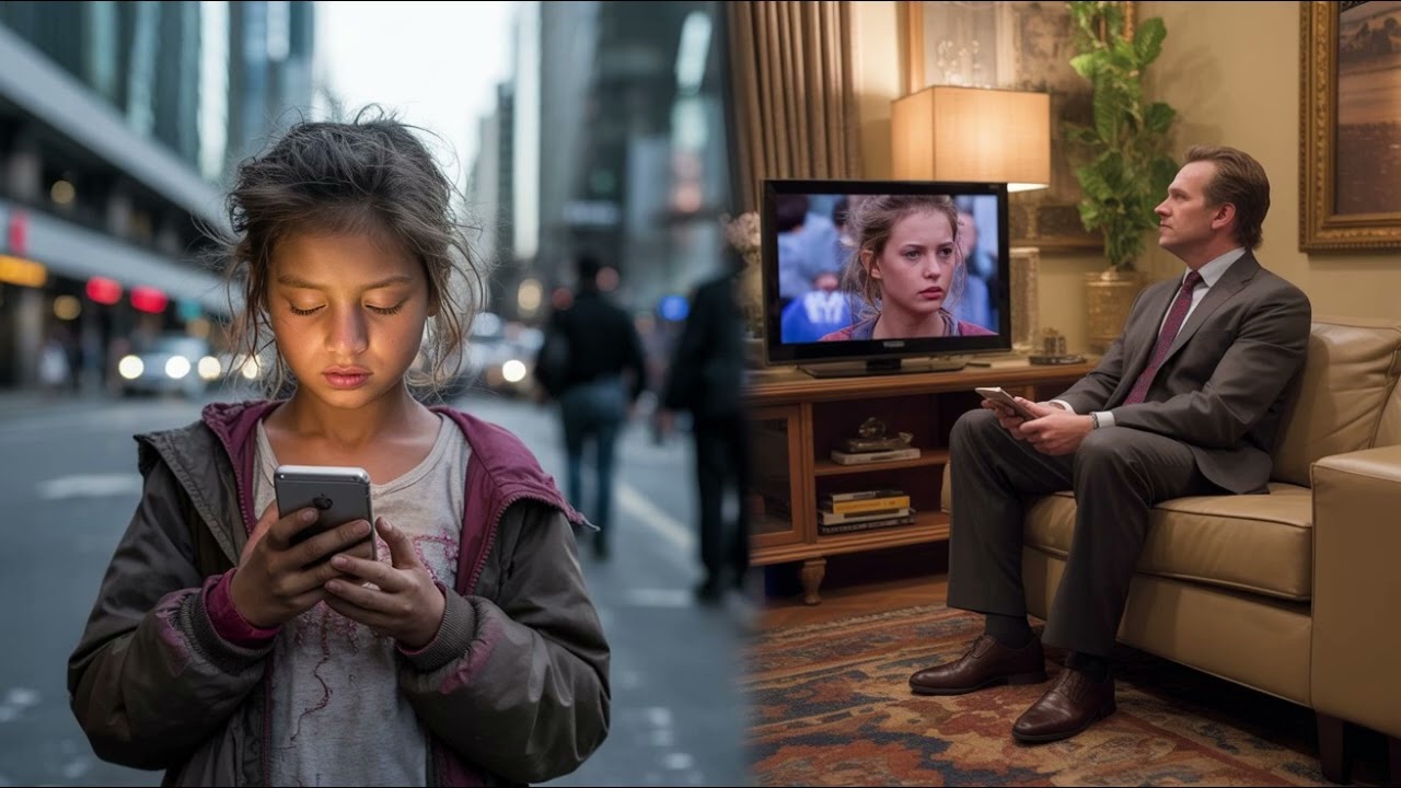 Une sans-abri vole le téléphone d’un millionnaire… Le lendemain, il la voit à la télé. Et se fige...