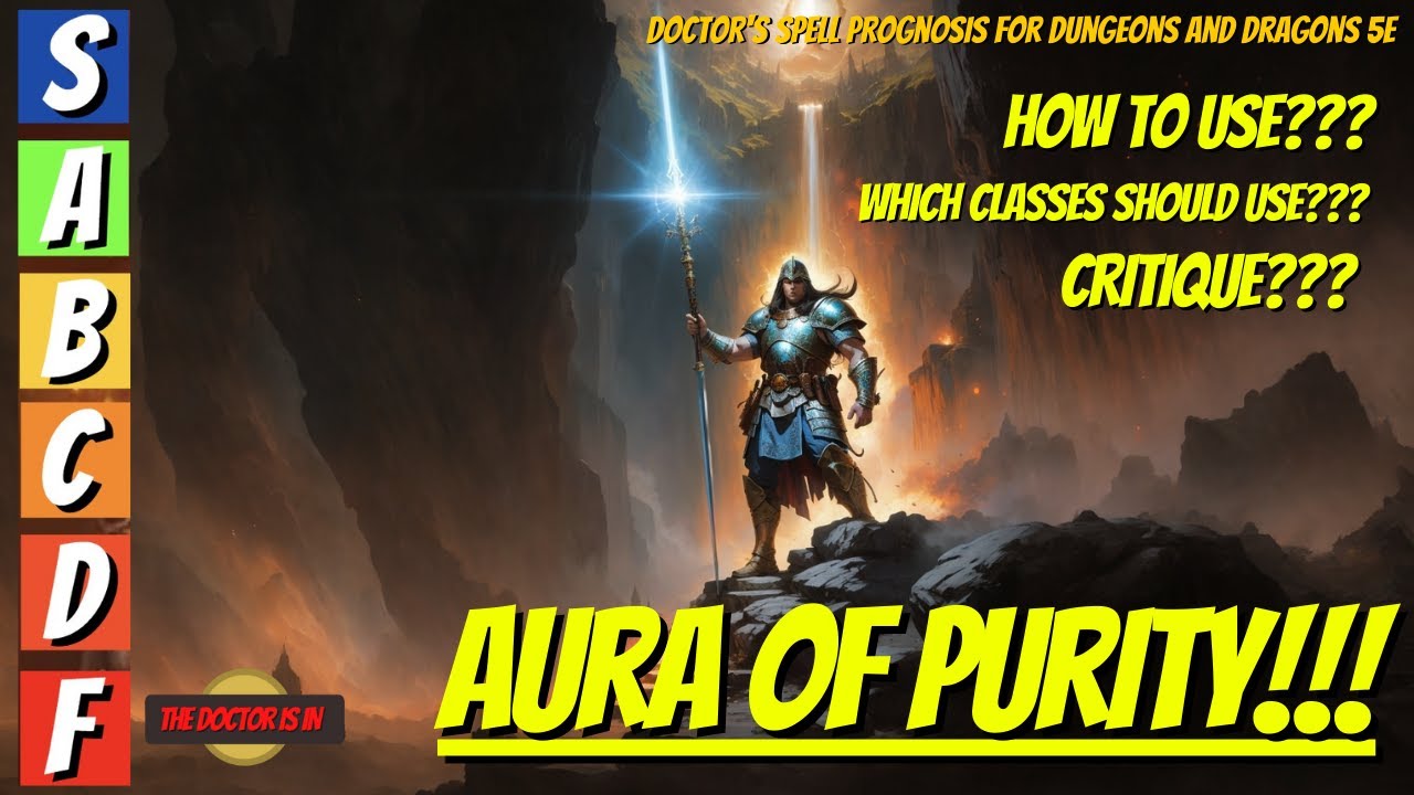 AURA OF PURITY How To Use This Awesome Aura And The Best Classes To Use It in Dungeons and Dragons