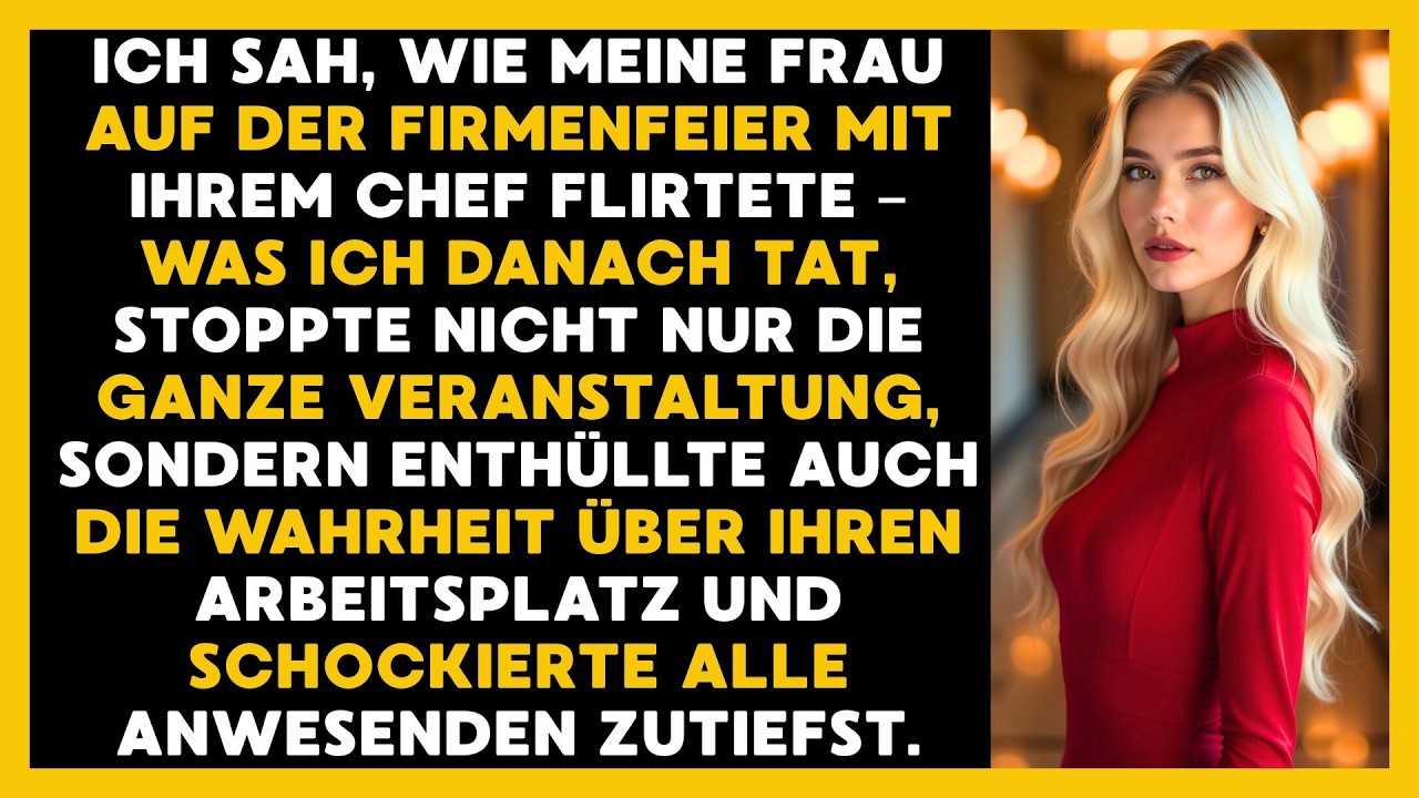 Auf der Party verließ sie mich für einen anderen. Vier Minuten später geschah es…