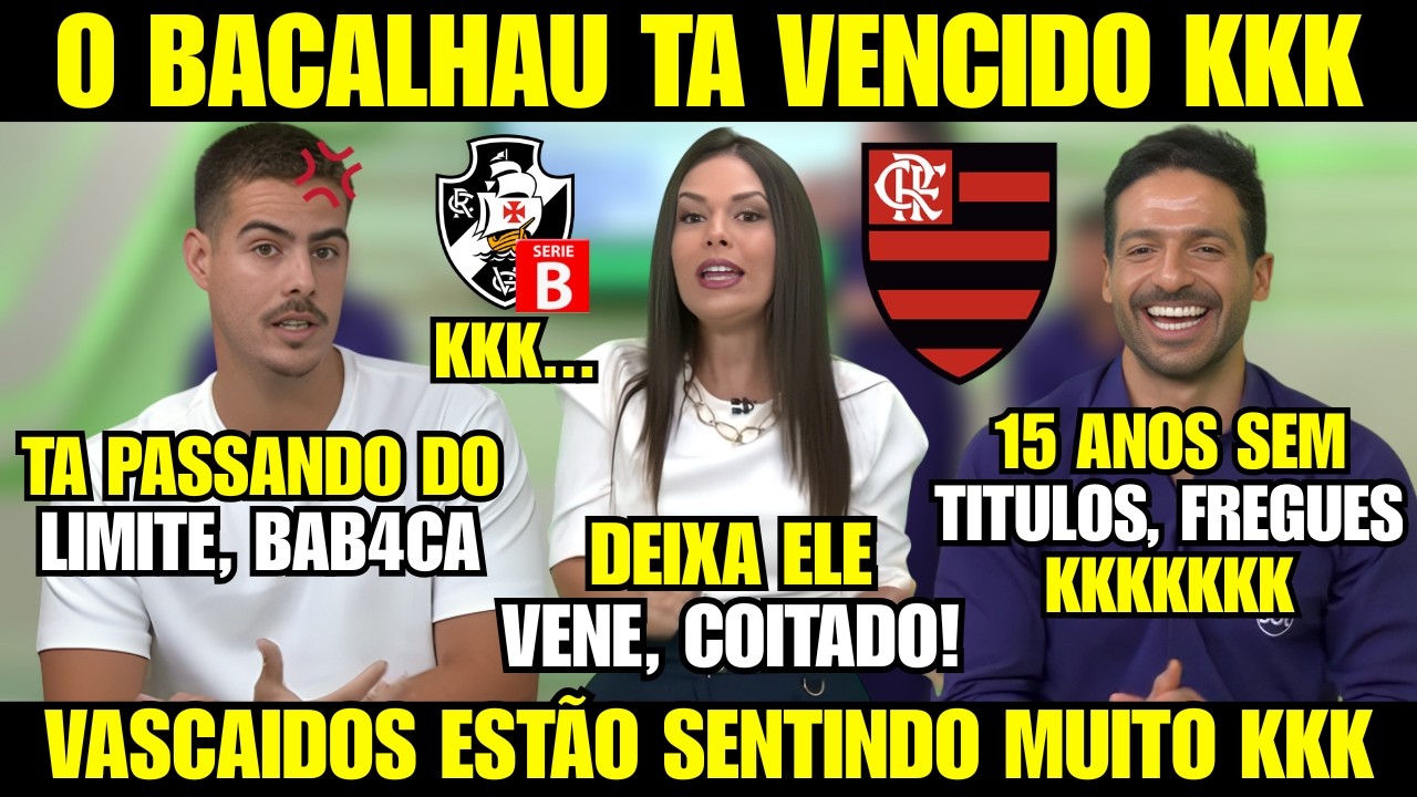 MIDIAS RIVAIS OPRIMEM MIDIA VASCAINA AO LEMBRAREM QUE ESTÃO 15 ANOS SEM TITULOS KKK