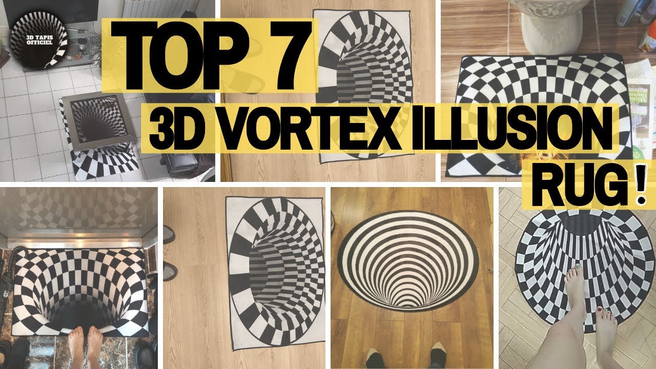 Top 7 - 3d vortex illusion rug #vortexillusionrug #3dtapisofficiel