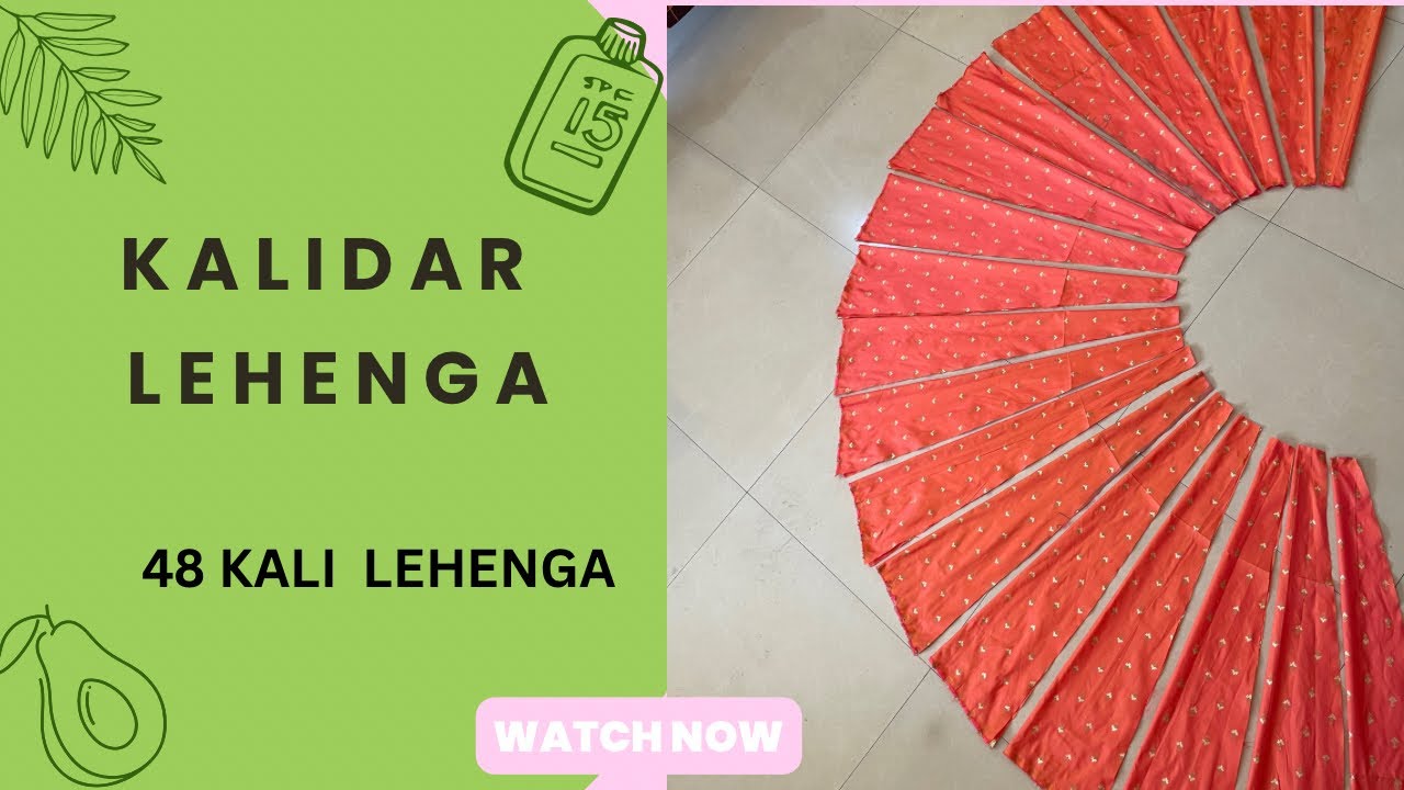 Kalidar  lehenga/skirt cutting and stitching /48 Kali wala lehanga | #lehenga #fashion/