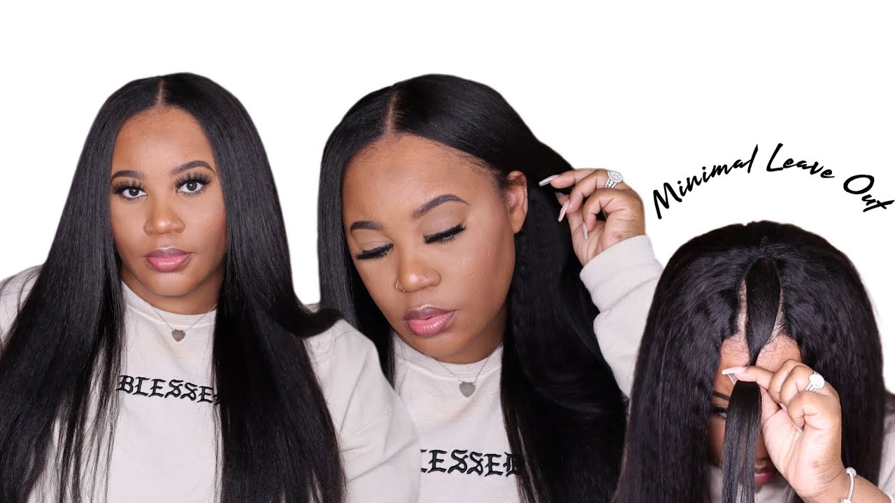 Tired Of Lace😒? 10 Minute Install👀 | Natural Kinky Straight V-Part Wig | Ft. NadulaHair