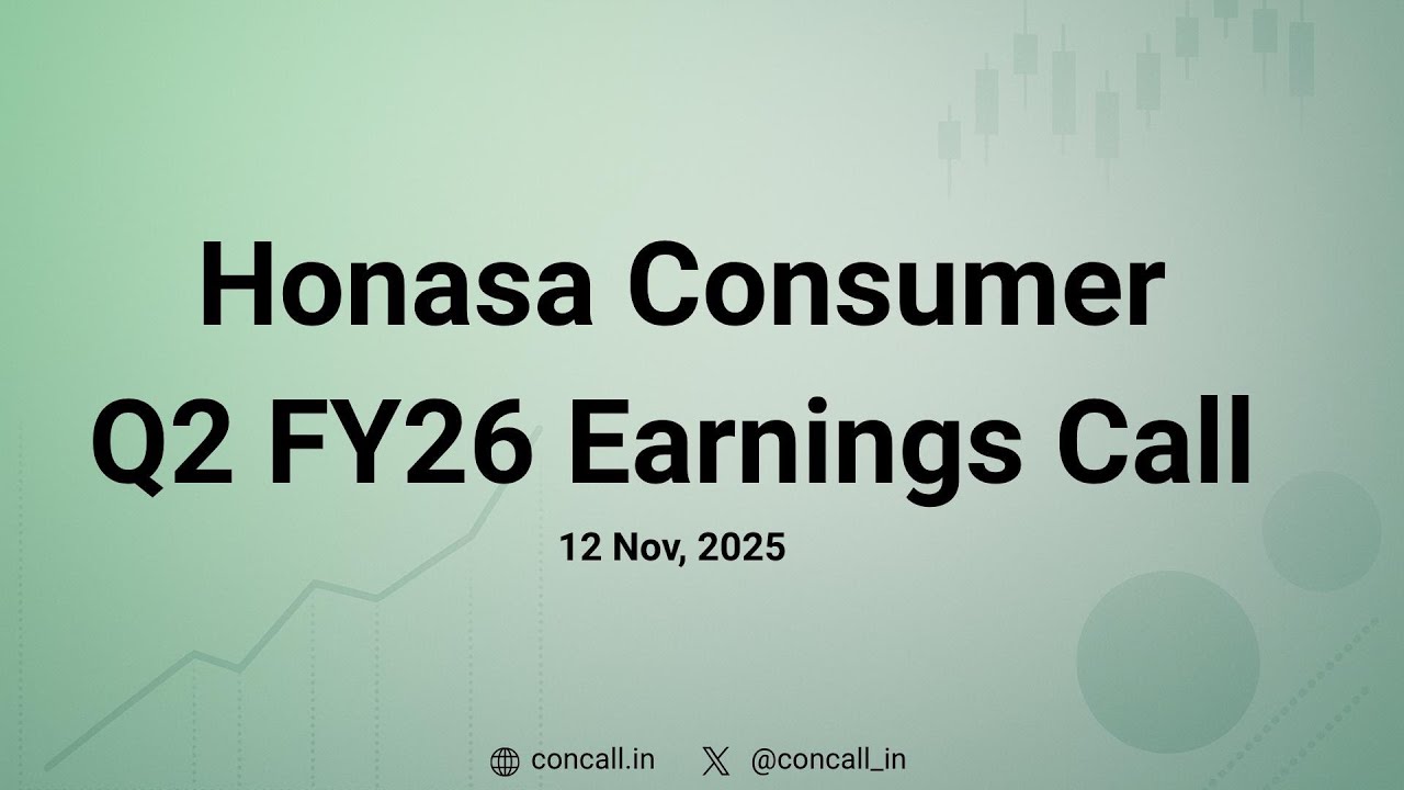 Honasa Consumer Q2 FY26 Earnings Conference Call | Concall.in