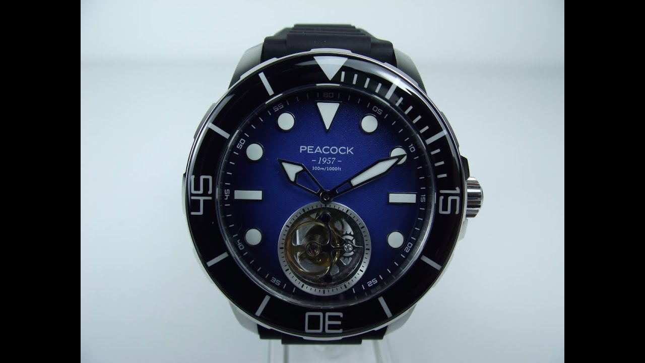 Peacock Ocean Wing Tourbillon 4K Watch Review