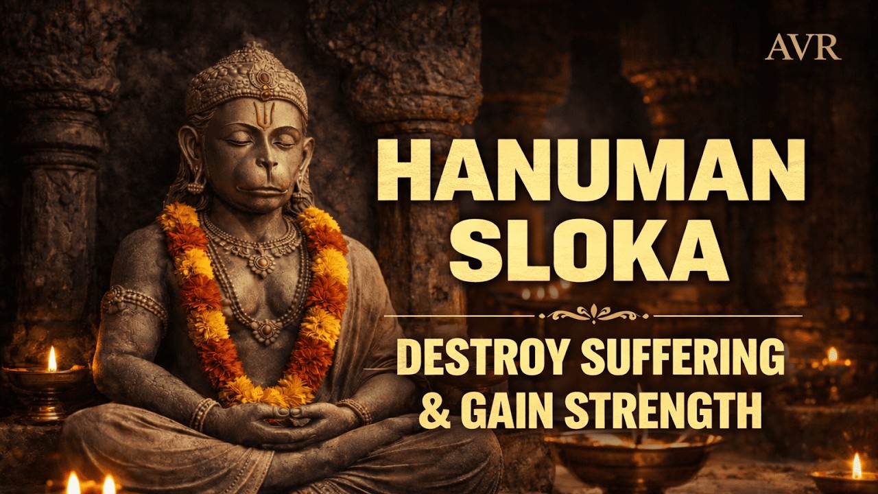 Powerful Hanuman Sloka for Removing Sorrow | Sanskrit Devotional Chant