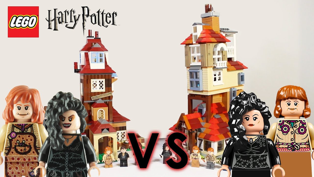 LEGO Harry Potter The Burrow Comparison 2010 VS. 2020! (4840 VS. 75980)