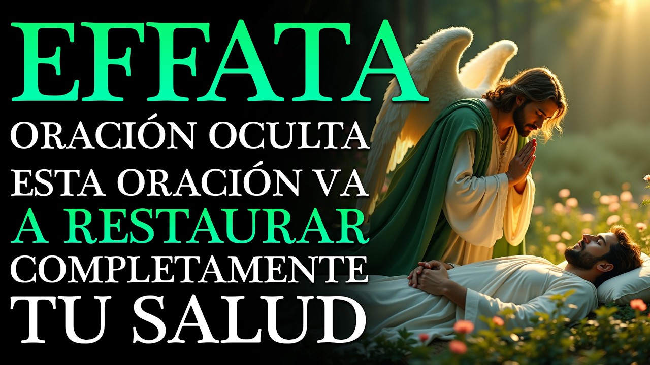 💚 EFFATÁ DE LA SANACIÓN 💚 HOY RECIBIRÁS TU CURA COMPLETA CON ESTA ORACIÓN DEL ARCÁNGEL RAFAEL 🙏✨