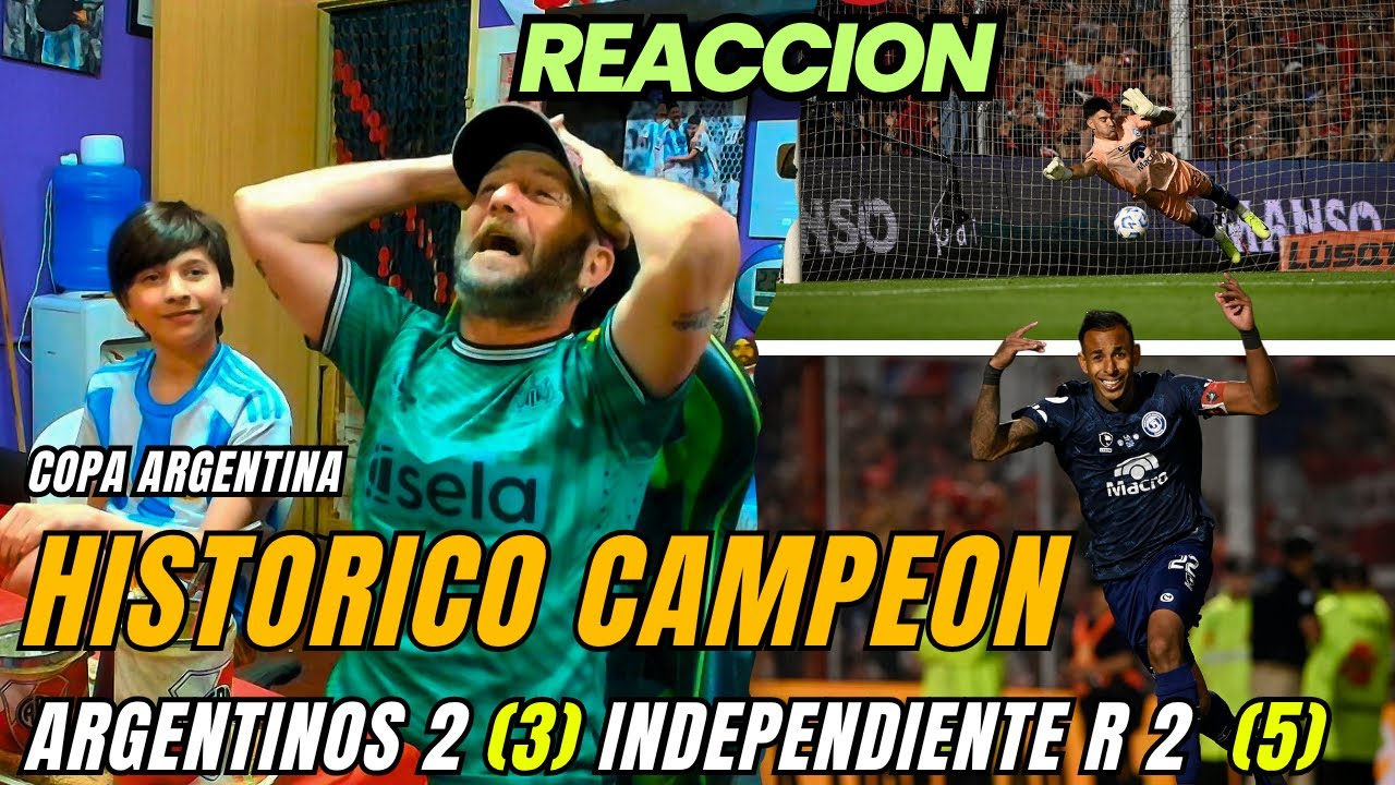 INDEPENDIENTE RIVADAVIA 2 (5) vs ARGENTINOS JRS 2 (3) - Reacciones de Hinchas - COPA ARGENTINA