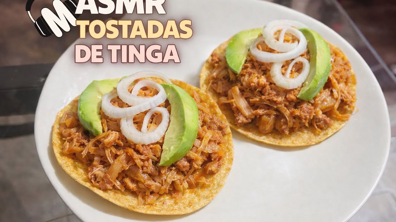 🫧🩷 ASMR ESPAÑOL | COMIENDO TOSTADAS DE TINGA Y PLATICA RANDOM 🥱💫🌙
