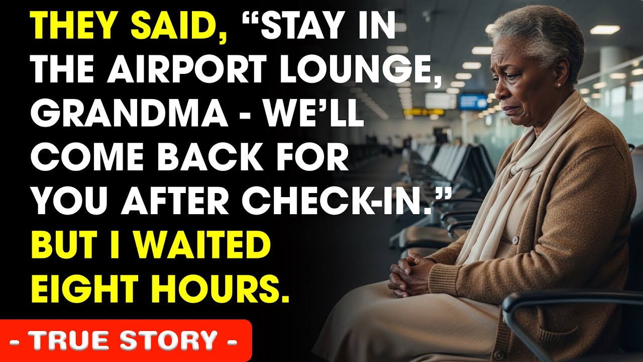They Said, “Stay In The Airport Lounge, Grandma — We’ll Come Back For You After Check-In.” But I...