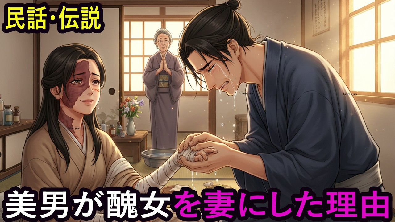 村一番の美男が醜女に脅されて夫婦になった理由  民話  野談  伝説  昔話