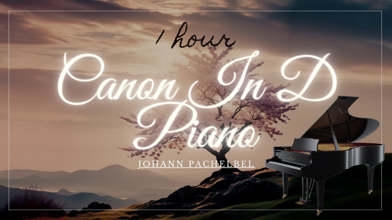 Piano Canon in D | Cherry Blossom Serenity | for Relaxation, Sleep, and Stress Relief | Pachelbel