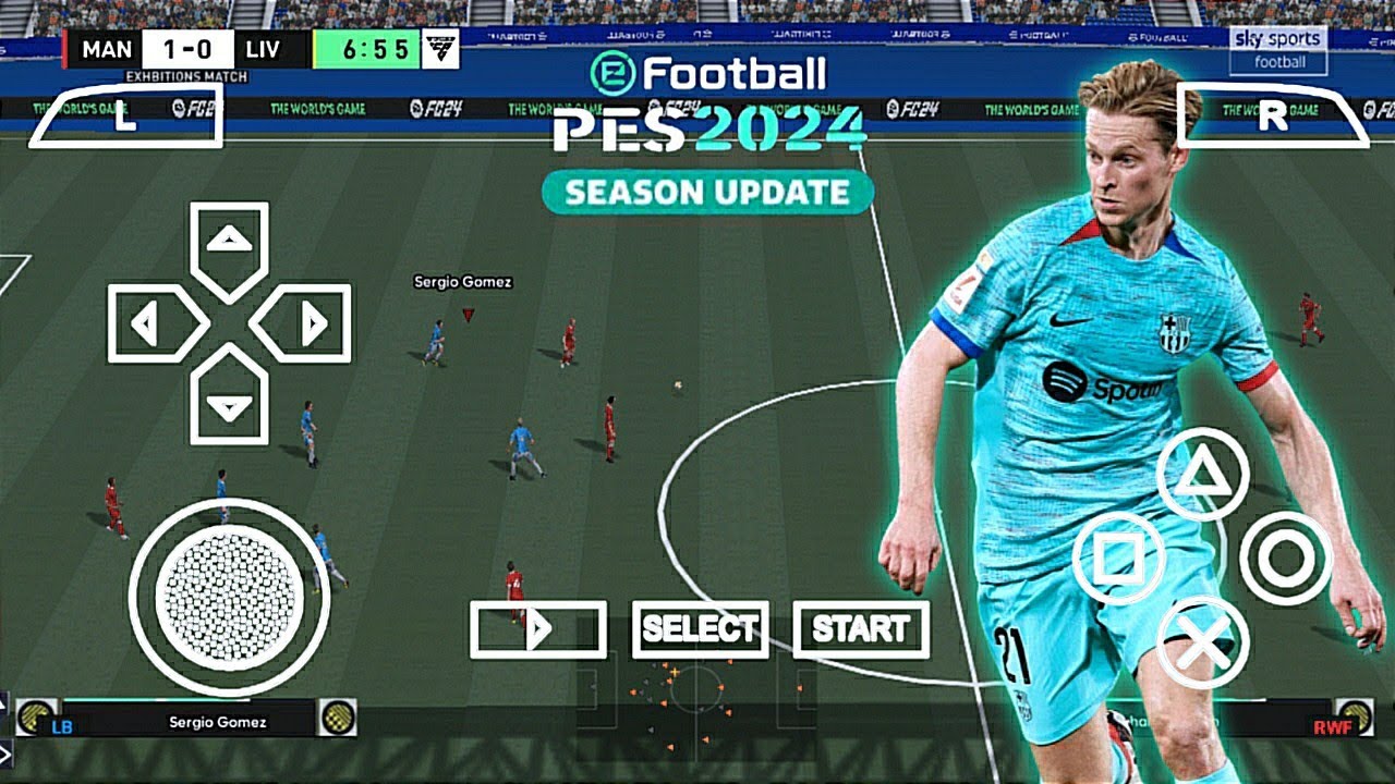 eFootball PES 2024 PPSSPP Patch EA FC24 V2 Full Update Team Eropa & Arab Best Graphics