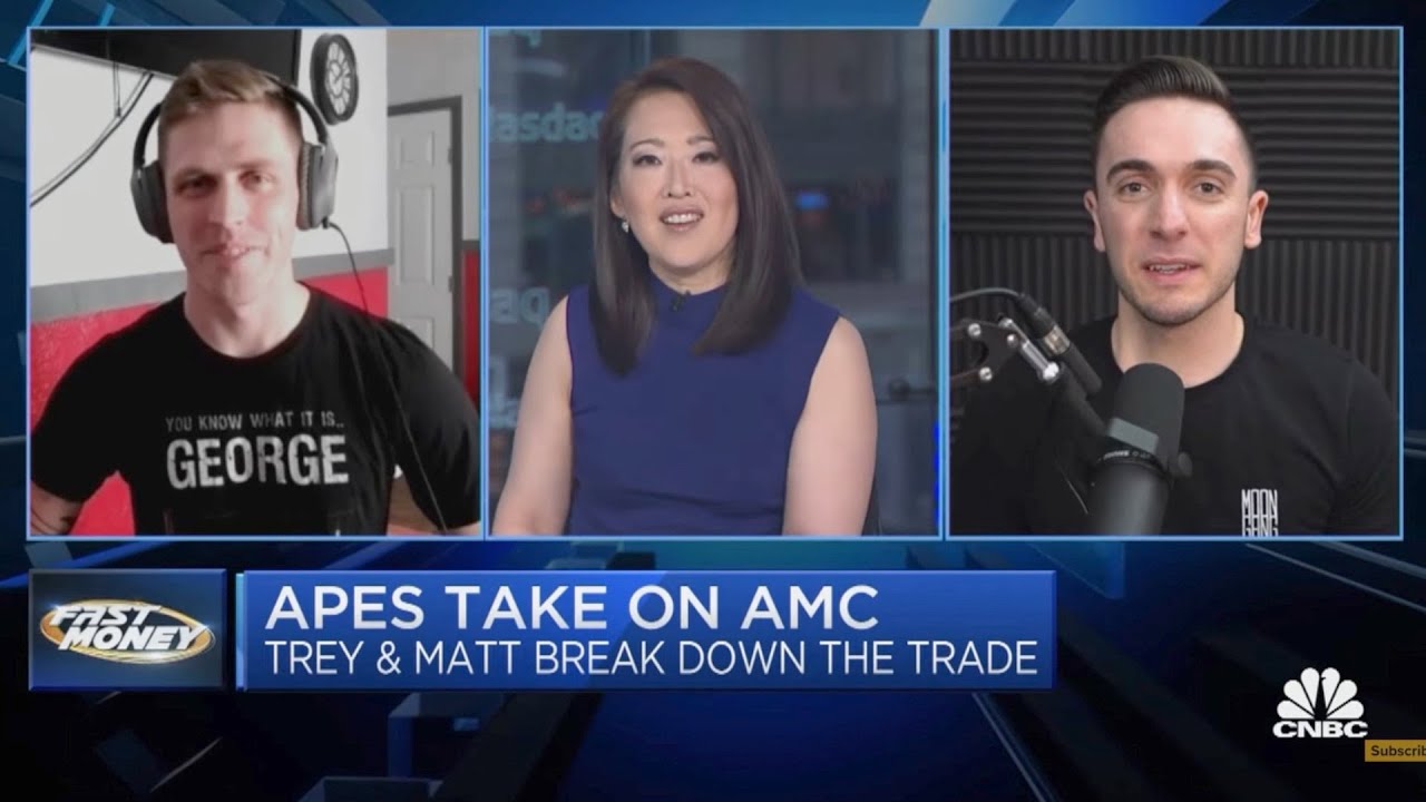 Trey & Matt on CNBC with Melissa Lee | AMC Short Squeeze | #DumbMoneyWoke