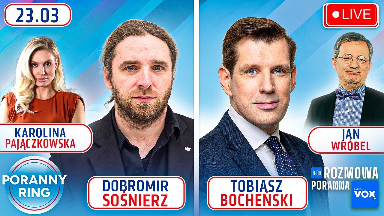 🔴 PORANNY RING 7:30 - DOBROMIR SOŚNIERZ, TOBIASZ BOCHEŃSKI