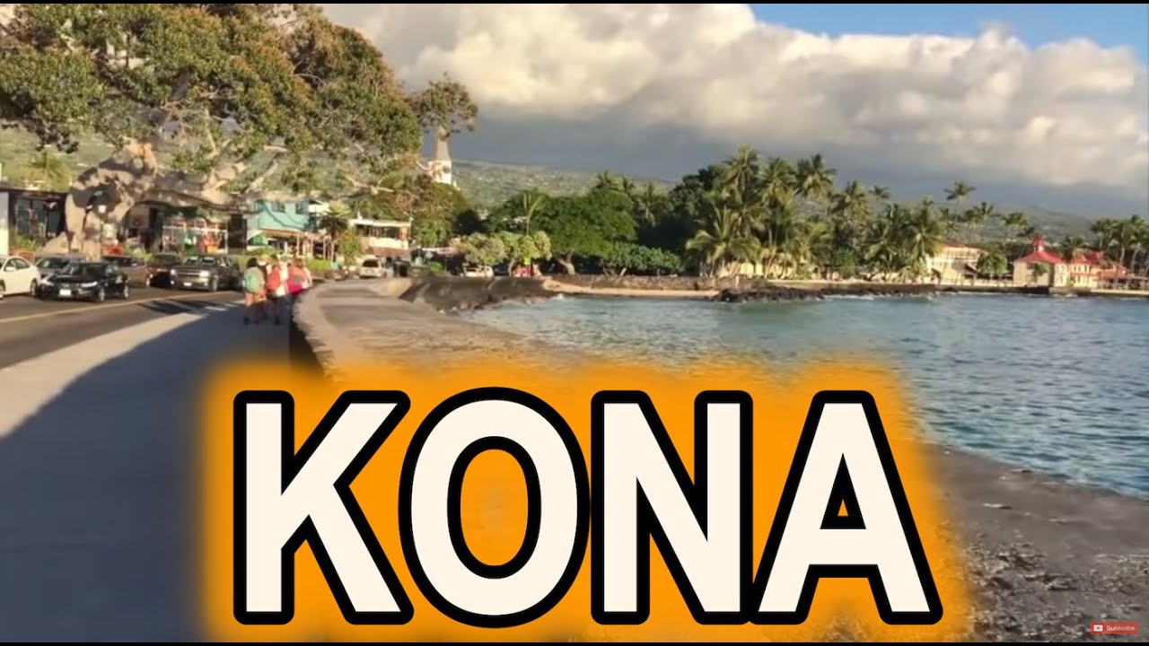 Tour of Kailua Kona Hawaii Along Alii Drive
