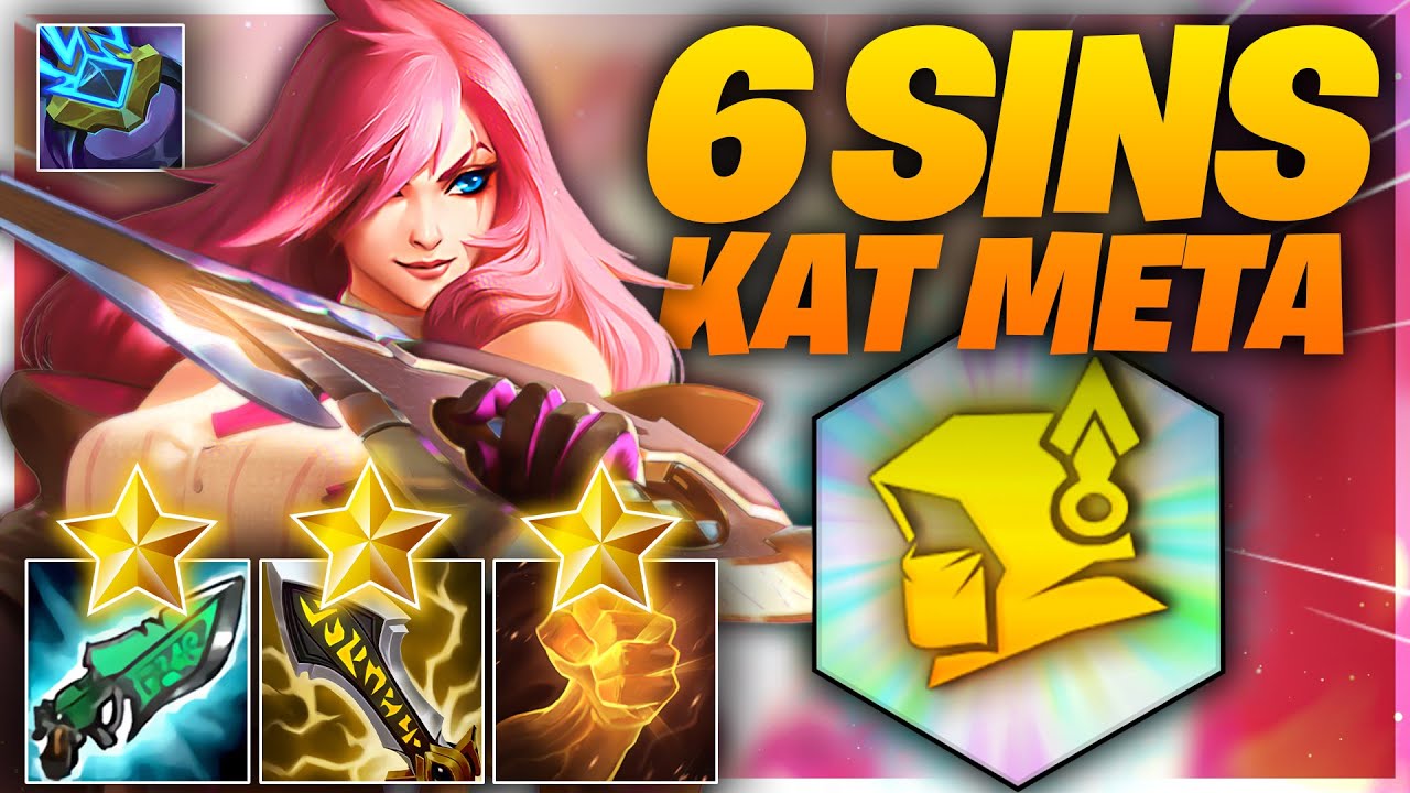 SINS REROLL META!! 6 Assassin 3 Star Katarina Carry (TFT Set 6 Patch 11.23b) | Milk