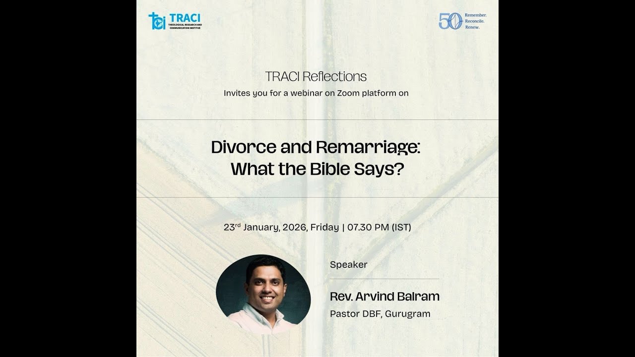 Divorce and Remarriage: What does the Bible Say? By Rev. Arvind Balram