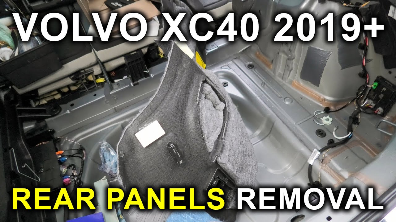 Volvo XC40 (2019-2025): как снять задние панели отделки в XC40?