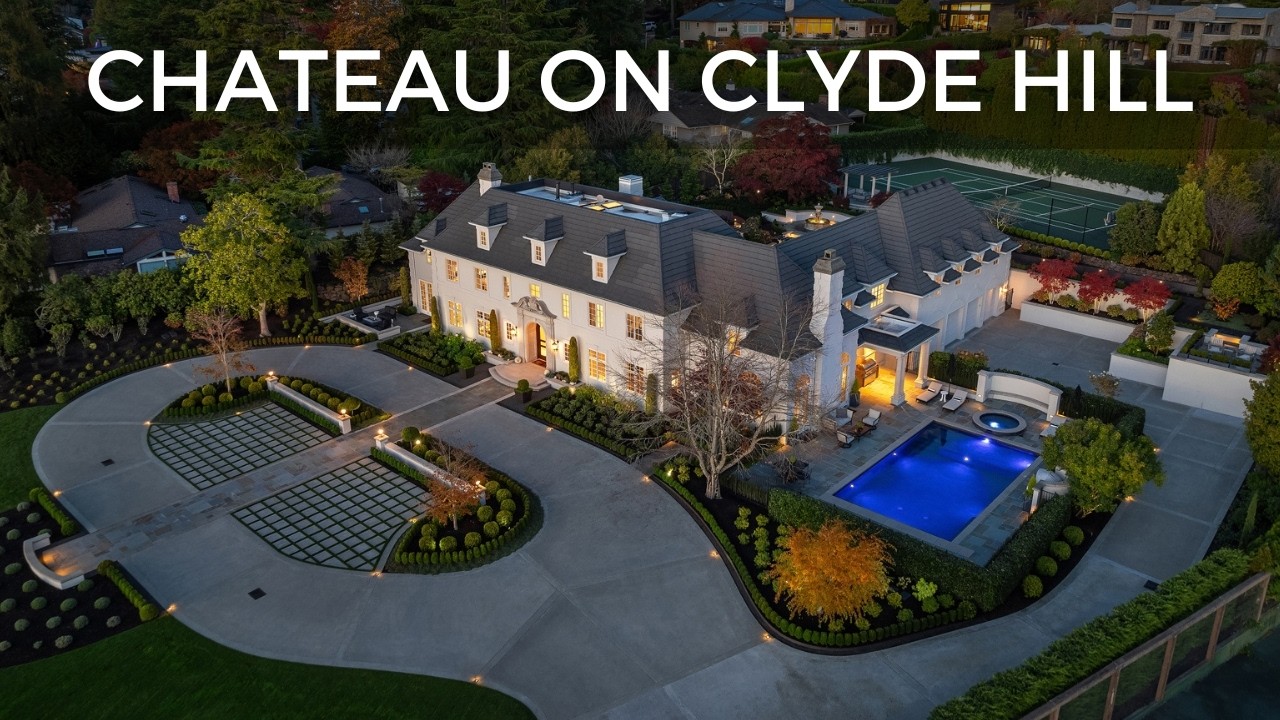Tour this $26,500,000 Extraordinary Chateau in Clyde Hill Chateau  | LUXURY ESTATE TOUR