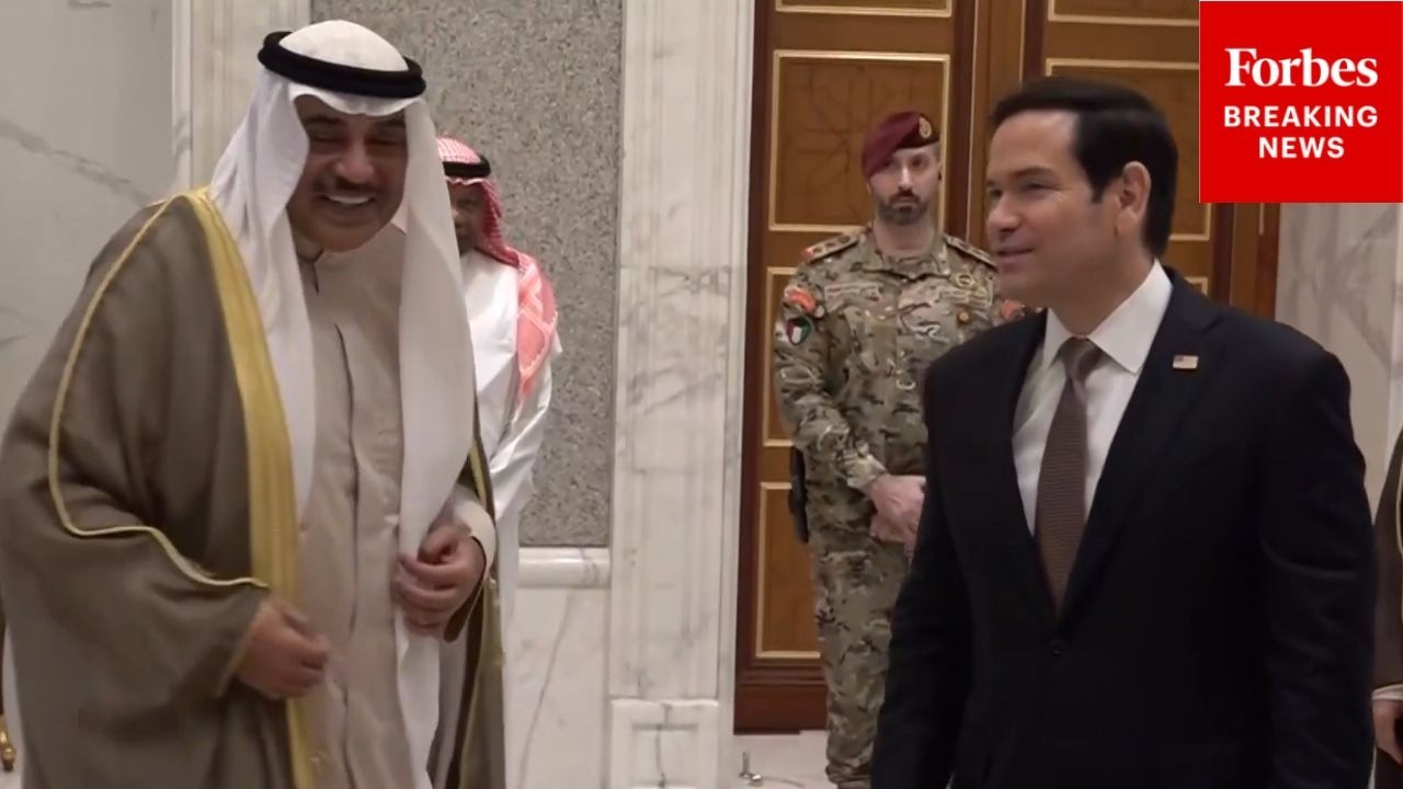 BREAKING NEWS: Secretary Of State Marco Rubio Meets With Kuwaiti Officials Amid Iran Talks