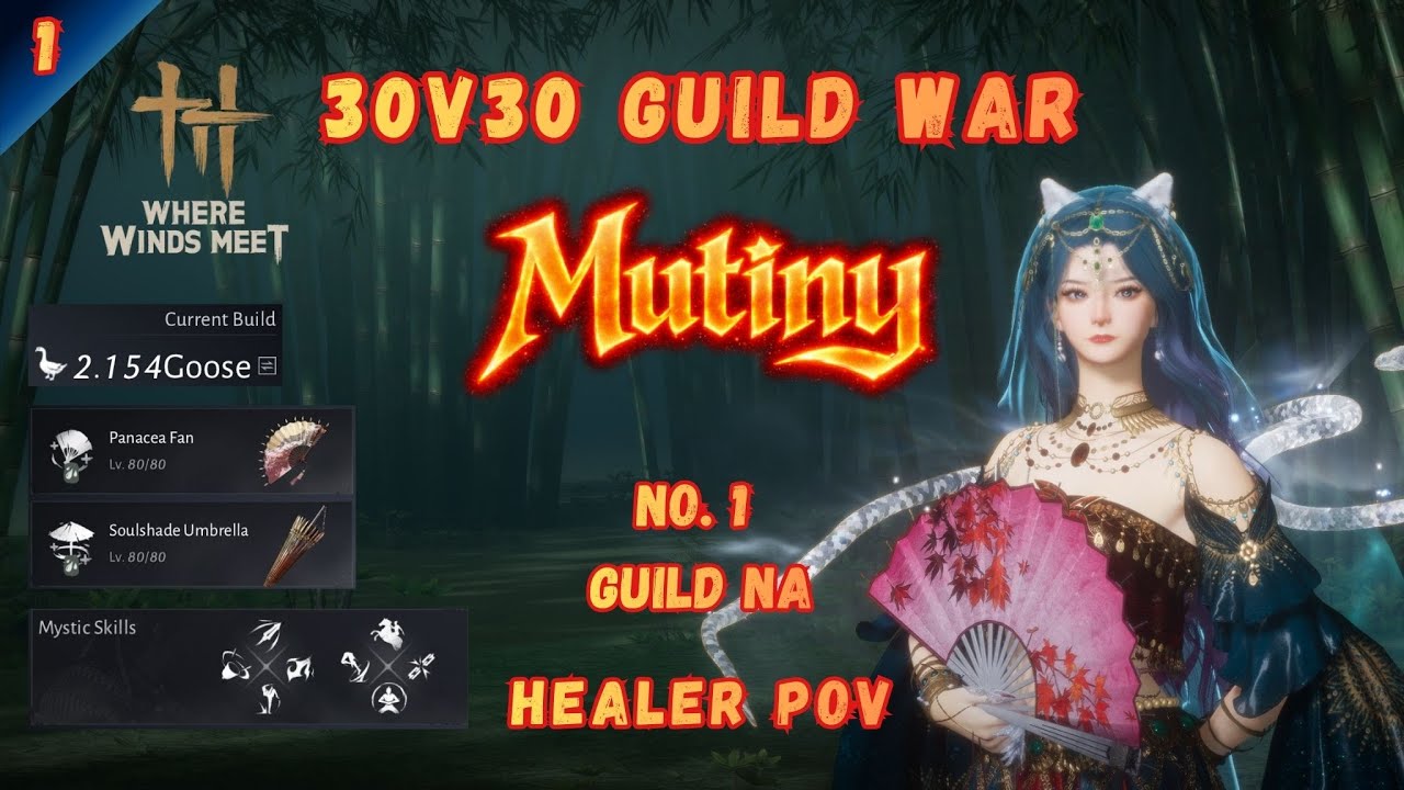 Match 1 &ndash; #1 NA Guild | Offensive Healer POV (GvG) | Where Winds Meet