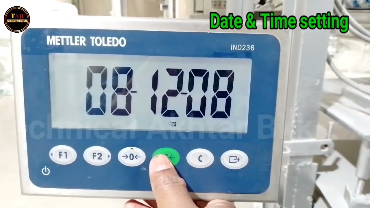 METTLER  TOLEDO IND236 Setting Date&Time /Ind236 ka date and time ki setting karien