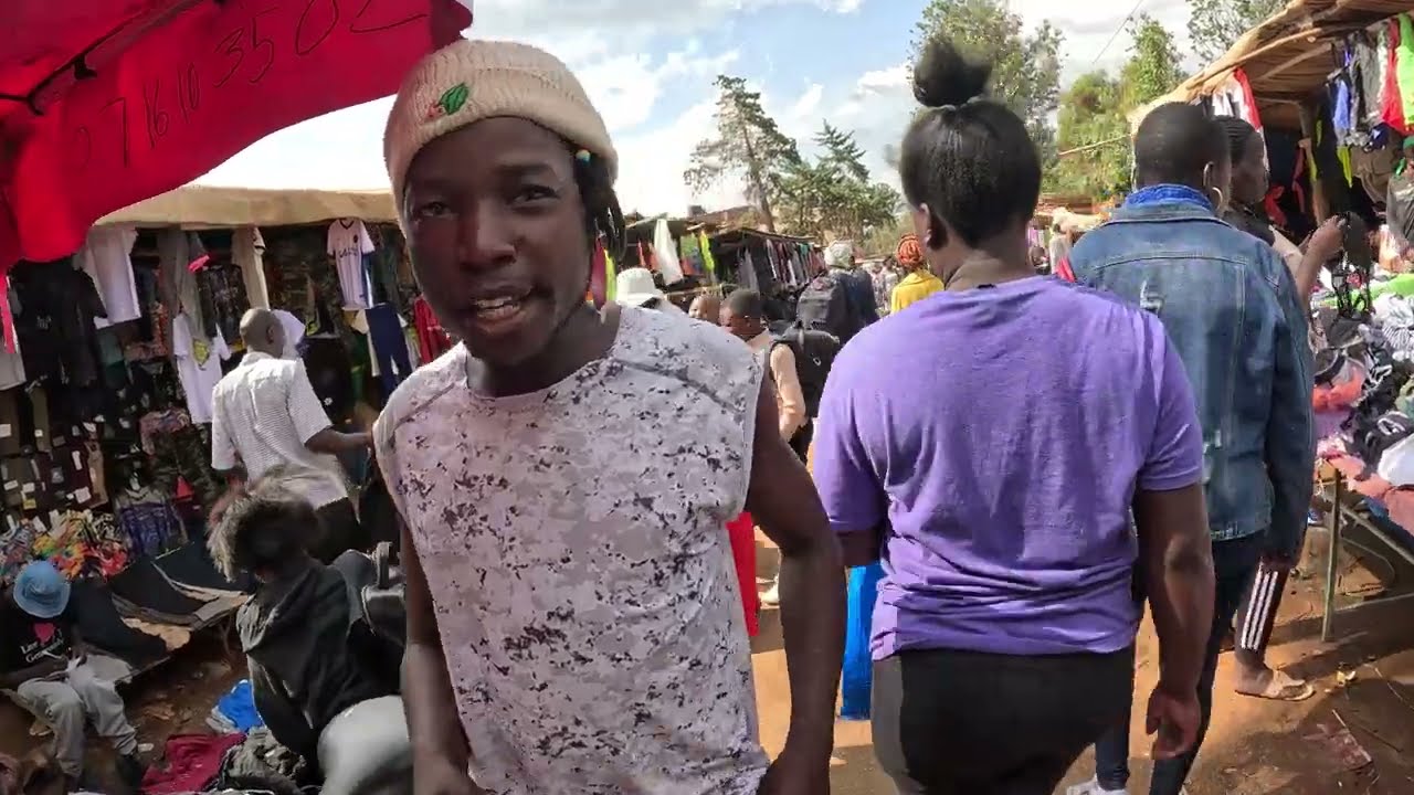Hectic 4K WALK 2024 Largest 2nd Hand Cloth Market in North Rift region