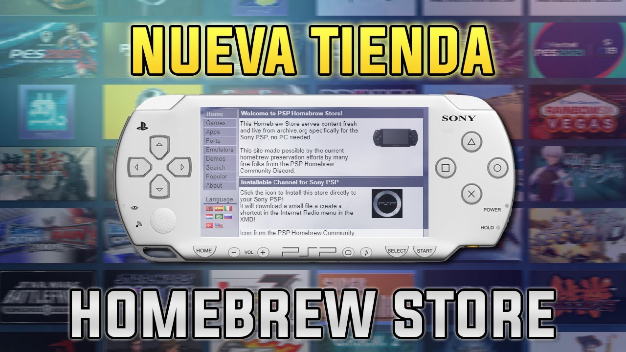 TIENDA de HOMEBREWS en PSP | luigi2498