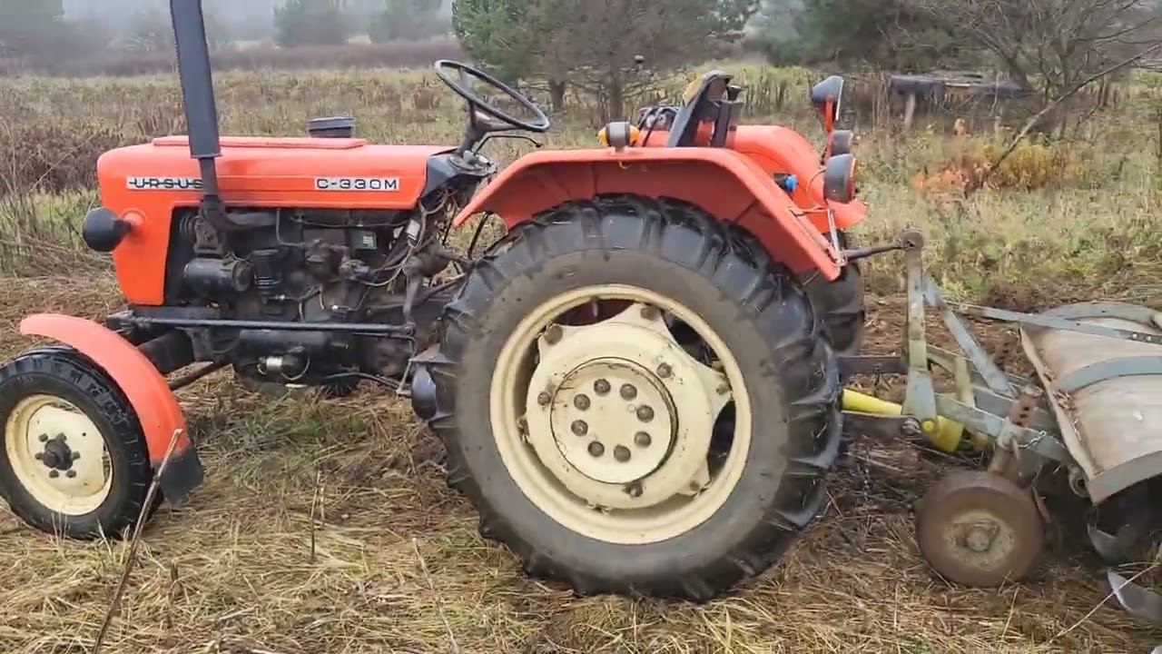 Jak uprawiać nieużytki. Uprawa pola. Ursus C330M I glebogryzarka Grudziądz #agriculture #farming