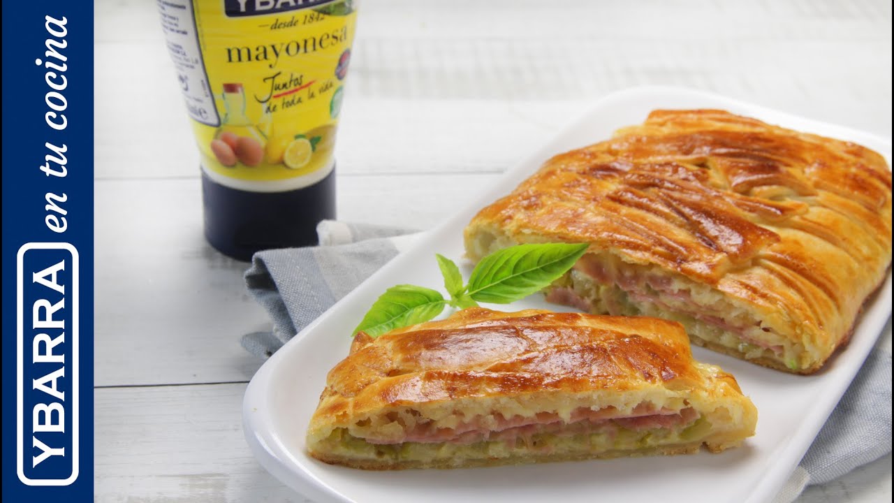 Trenza de calabacín, York y queso con mayonesa Ybarra