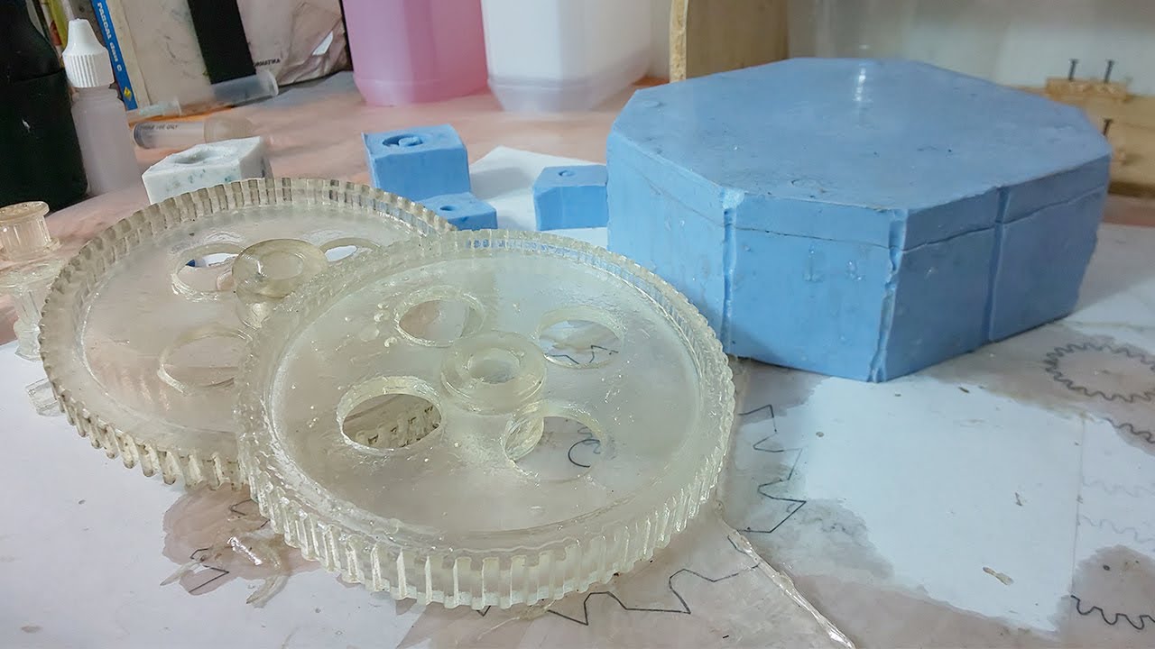 Membuat Cetakan Pulley Gear Menggunakan Silikon RTV 48
