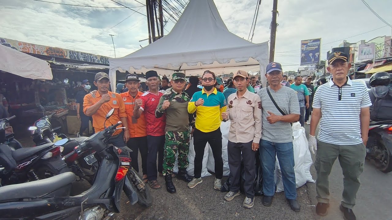 Reaksi Cepat! 195 Orang Serbu Sampah Pasar Jombang Ciputat (Pasca Perintah Presiden)