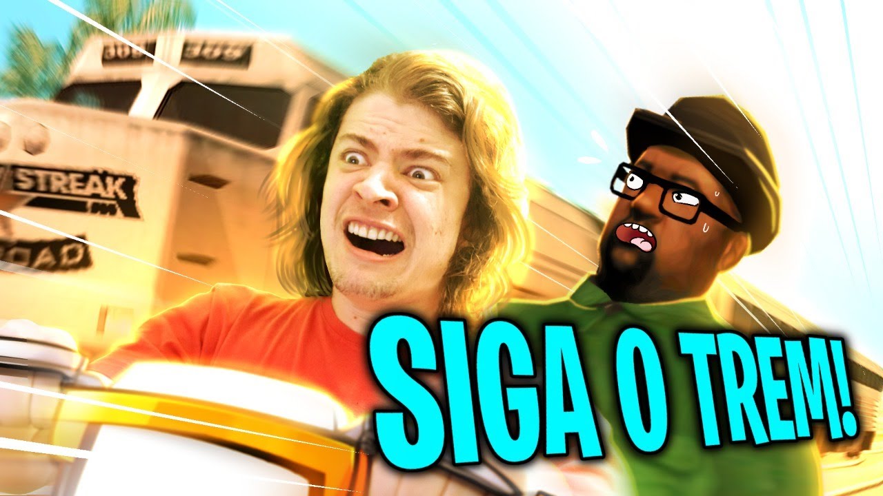 ZERANDO GTA SAN ANDREAS - QUASE SURTEI SEGUINDO O TREM
