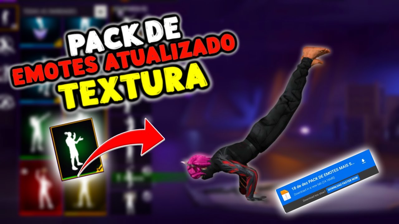 ➡️MELHOR PACK DE EMOTES ANTI BAN COM SKIN FREE FIRE ATUALIZADO ✅️LINK DIRETO ‼️